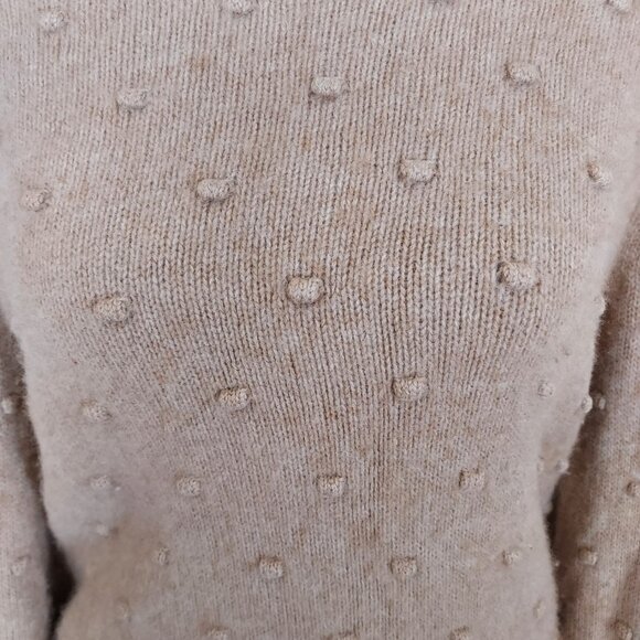 Rachel Zoe Long Sleeve Tan 100% Cashmere Pullover Sweater Size Med - Picture 2 of 6